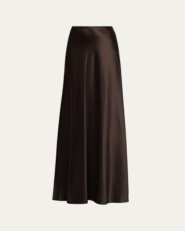 Masina Satin Trumpet Maxi Skirt
